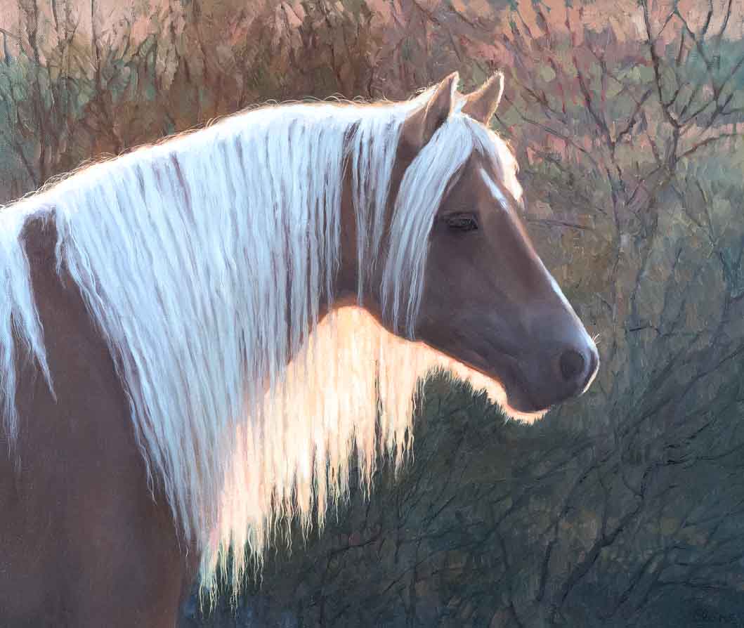 картина Елены Бартеневой лошадь
