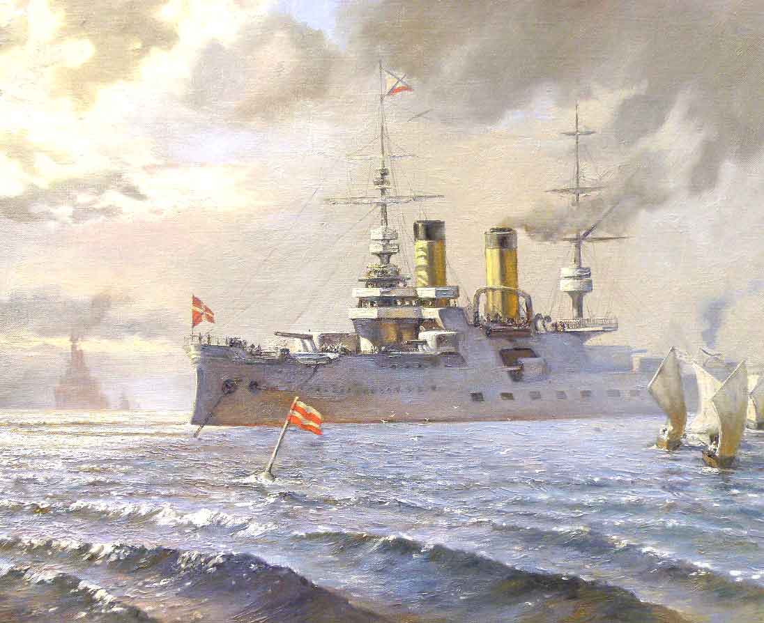 Картина военный корабль